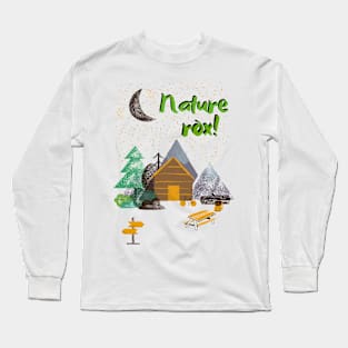 Nature Rox camping design Long Sleeve T-Shirt